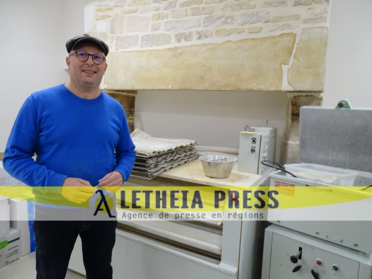 Jérôme Bruet a repris l’une des plus anciennes boulangeries de Dijon, la boulangerie Buffon, dans laquelle il finalise les travaux pour une ouverture prévue le 3 janvier 2023. (© Aletheia Press / Nadège Hubert)